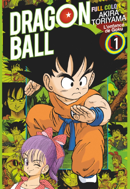 Dragon Ball Full color tome 1, l’enfance de Goku<br />
Akira Toriyama, traduit du japonais par Fédoua Lamodière (Glénat, 2024)